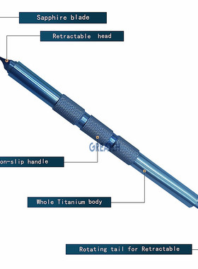 Elbow Straight Double Lancet Blade Clear Cornea knives Ophth