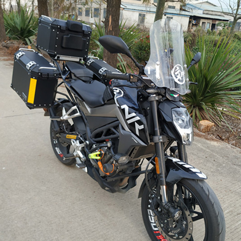 春风NK250机车铝合金边箱650MT尾箱架400GT改装150镁铝合金三箱