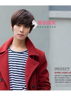 Foreign trade sell mens wig Korean style short hair style f