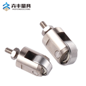 极速M2.5百分表千分表通用滚轮测头滚轴型测针连续在线测头震幅环