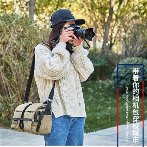 国家地理相机包单眼单肩摄影包适用于200d800d70dM50佳能尼康帆布