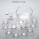耐热玻璃功夫茶具套装 锤纹泡茶壶盖碗 家用花茶茶道厚透明简约日式