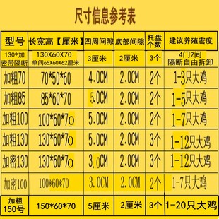 饲养大中小型食槽中大型特大笼罩鸽子养鸡笼子家用户外兔笼超大号
