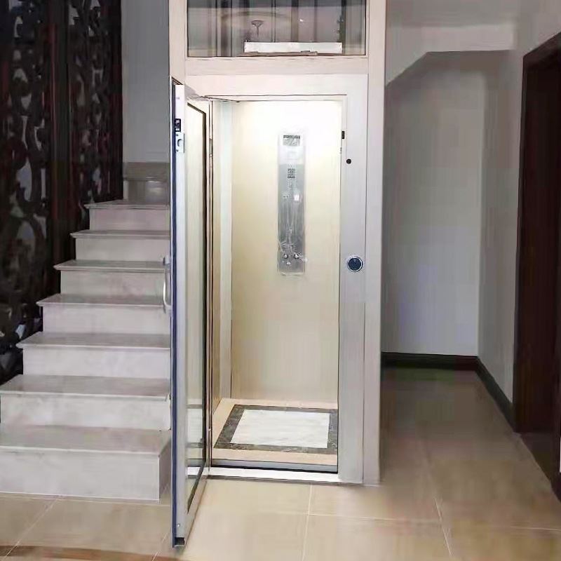 小型家庭自建房液压电梯别墅曳引升降平台二层三层四层家用电梯