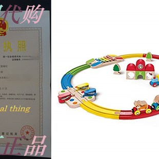 Rainbow Route Railway Hape Station E3816 and Set HAP