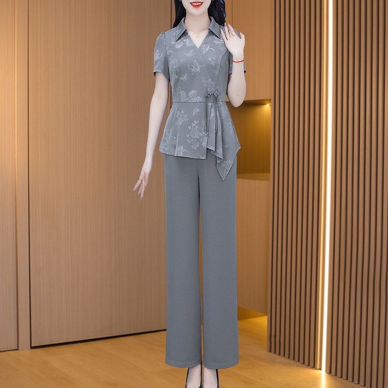 好货贵夫人时尚品牌职业套装2025新款女装夏阔太太妈妈洋气高贵两