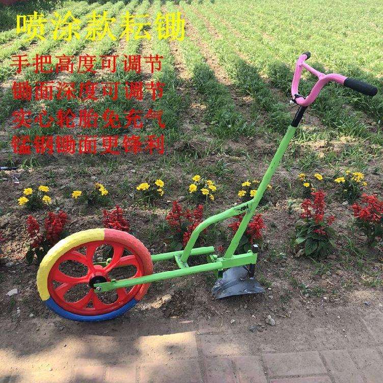 锋利长柄稻田农业耕地机微耕翻地机手动开犁除草松土机小型家用