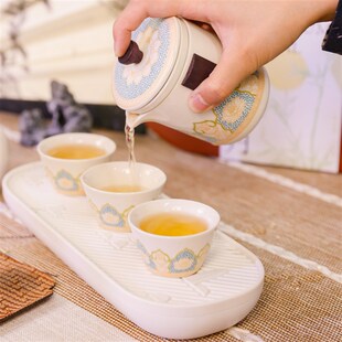 三谷青象 茶具礼盒创意高端陶瓷套装喝茶中式送长辈亲戚父亲老师