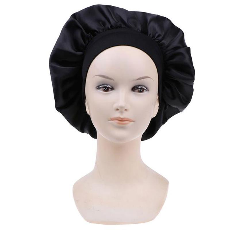 1pc Satin Sleeping Hat Night Sleep Cap Hair Care Bonnet Nigh
