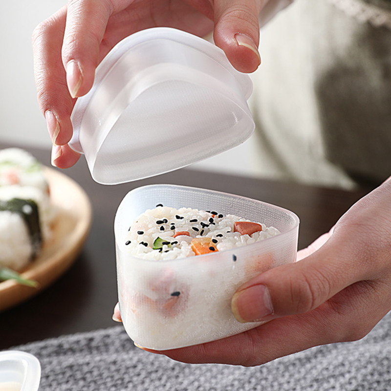 极速三角饭团模具套装宝宝儿童小寿司便当盒日式包压饭团模型工具