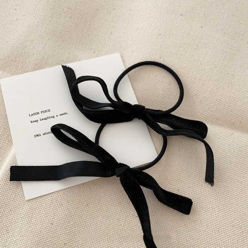 新品2Pcs/Set Sweet Bow Knot Scrunchies For Women Girls Soft