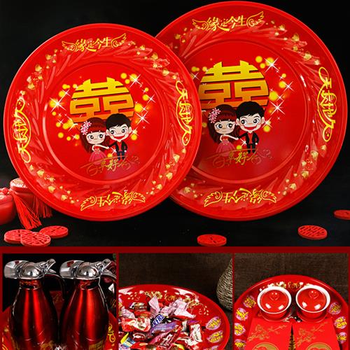 改口敬茶杯结婚礼茶具一对陪嫁陶瓷喜碗喜杯喜筷套装婚庆用品大全