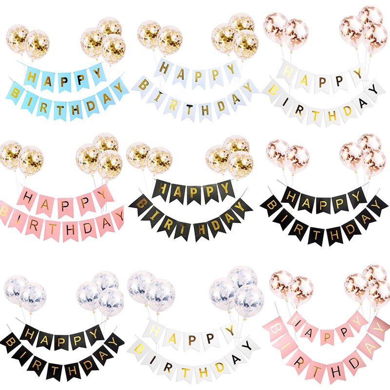 1set Happy Birthday latex Balloons Birthday Party Decoration