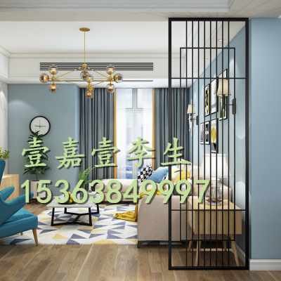 厂销不锈钢屏风隔断金属花格客厅玫瑰金镂空玄关装饰简