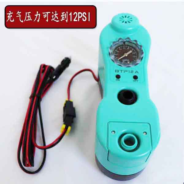 好货车载船用打气机推进器可携式高压打气筒游艇充气点烟器