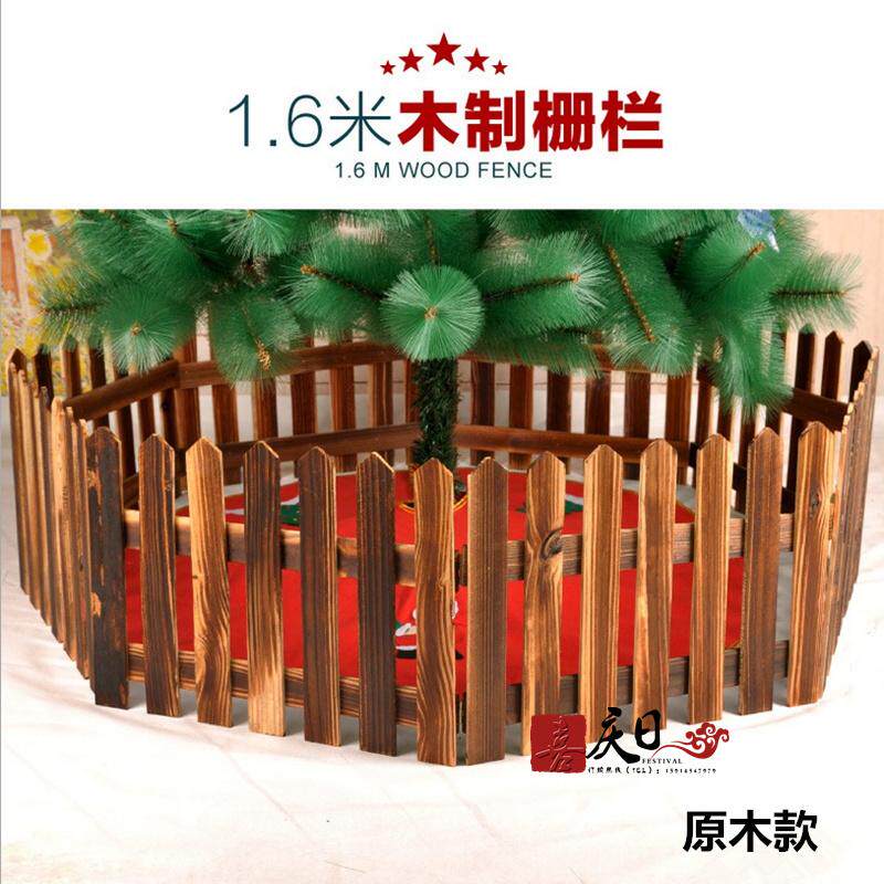 极速白色围栏 防腐木栏栅室内橱窗礼品装饰护栏户外庭院篱笆木头