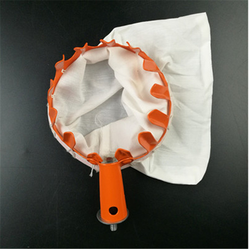 新品伸缩杆不锈钢香椿采摘杆高空摘果工具L捞网杆钩子镰刀加长槐