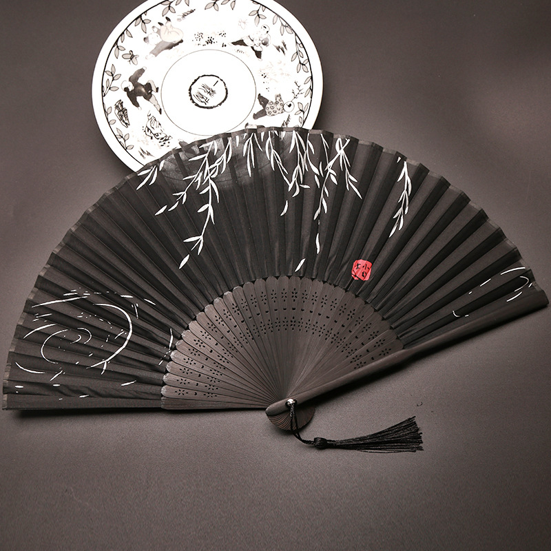 扇子折扇中舞蹈扇女夏季折叠扇