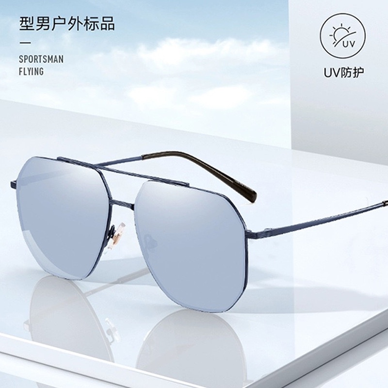 时尚新款男款太阳眼镜开车防紫外线强光飞行员偏光镜驾驶专用眼镜