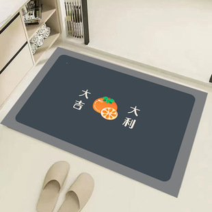 家用卫生间门口耐磨耐脏地垫简约风浴室防滑吸水易打理脚垫方形