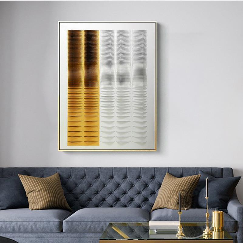 亚克力插片立体客厅装置画抽象沙发背景墙装饰画现代轻奢玄关壁画