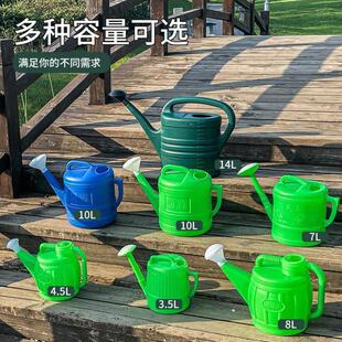 14L洒水壶浇花家用新料塑料加厚工地壶园艺洒水桶经典 菜园浇水