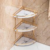 浴室厕所化妆室洗手洗漱台面化妆品收纳层架角架三角架置物架免打