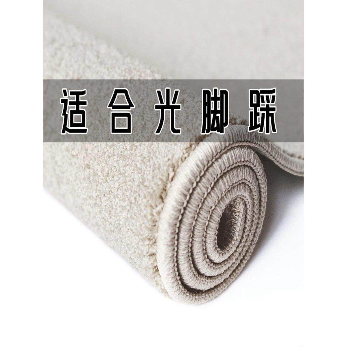 地毯客厅秋冬无障碍豪华高端圆形纯色短发定制卧室地垫加厚沙发冬