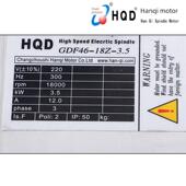 Hqd汉奇预range方形风冷电主轴Gdf46 18Z 3.5Kw木工雕刻切割机电