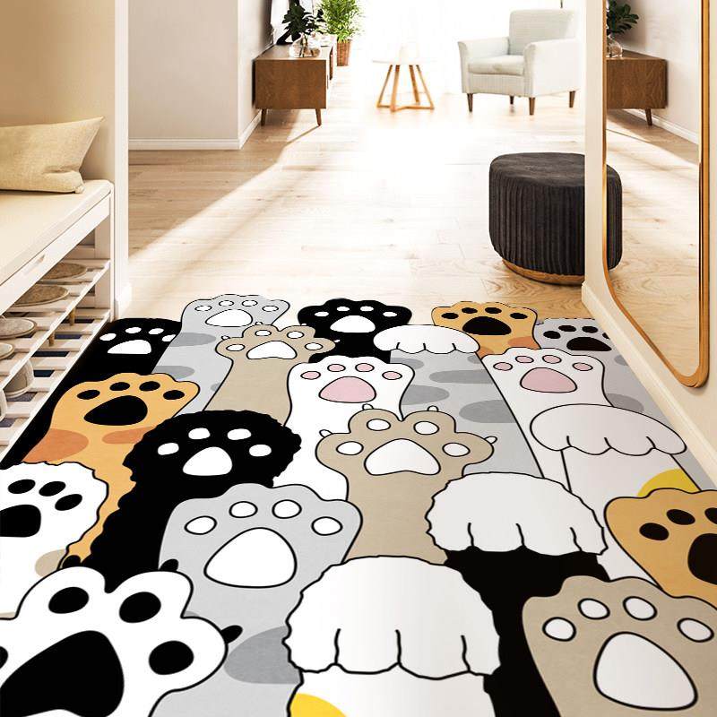 卡通入户门地垫进门玄关脚垫pvc可擦洗家用门口踩脚垫可裁剪地毯,居家布艺,家用脚垫,淘宝优惠券,粉丝福利购,淘宝优惠卷