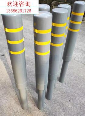 新柱铁灰色警示塑料反光立柱防撞柱道路护钢管路桩桩立柱隔离国标