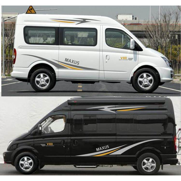 大通v80车贴拉花 新世代全顺房车 RV80B型车身贴纸 上汽v90贴画