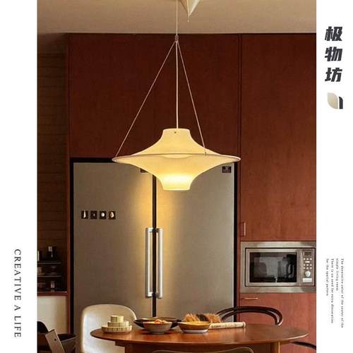 中古Lokki海鸥餐厅吊灯法式复古书房创意艺术客厅卧室吧台飞碟灯