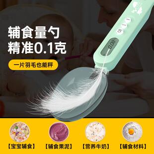魔幻厨房小羽勺宝宝副食品电子秤计量勺子奶粉克数称量刻度烘焙量