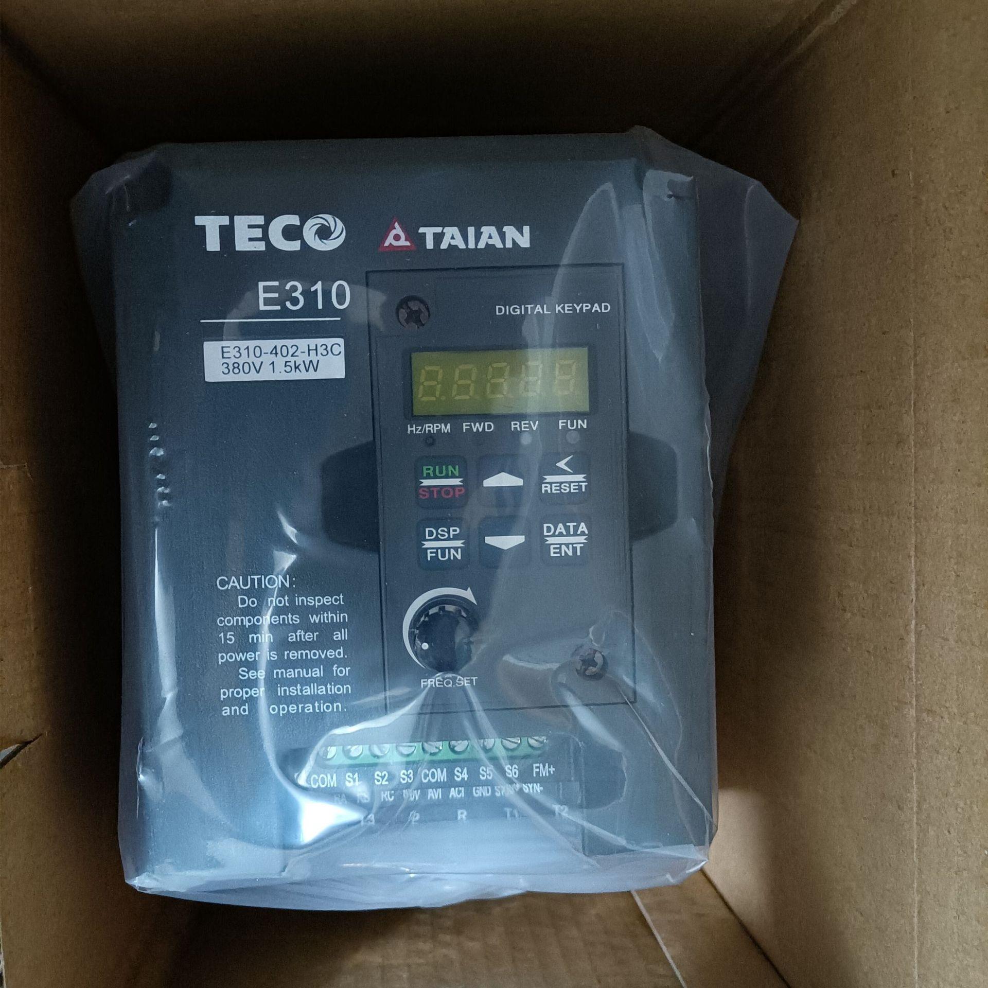 东元()变频器E310-402-H3/H3C380V1.5KW401/403/405