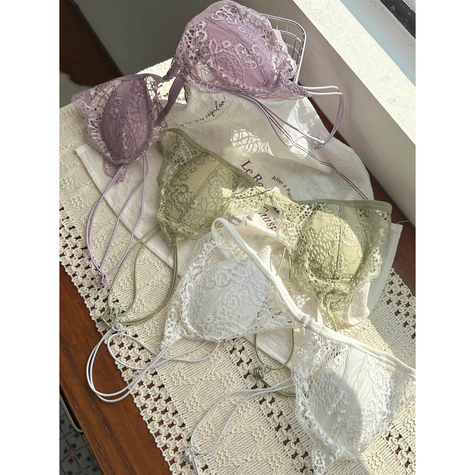 可混拍第2件减5元 前扣蕾丝~蕾丝三角杯内衣兔耳杯细肩带美背文胸,女士内衣/男士内衣/家居服,文胸,淘宝优惠券,粉丝福利购,淘宝优惠卷