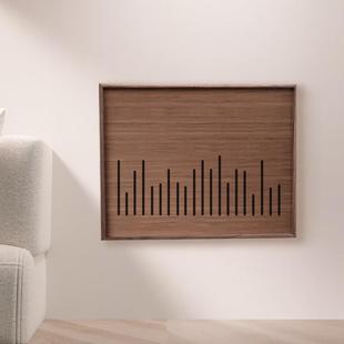 可定制黑胡桃实木弱电箱遮挡装饰盖板电表箱画 画多媒体网路线 线