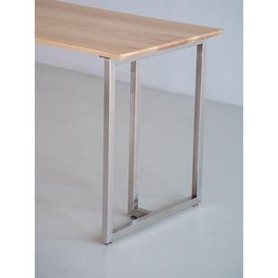 鼎哆不锈钢桌腿T字型可定制书桌大板餐桌支撑架金属钢架桌脚支架