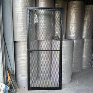 家用铁门庭院门定制猫笼门单门镂空铁门遮挡铁丝菱形铁网格网加厚