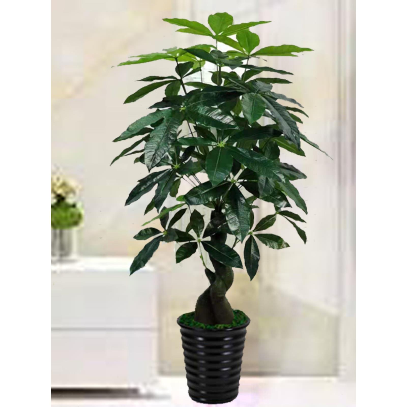 假树绿植发财树彷真植物大型落地盆栽景塑料装饰假花客厅摆放假树