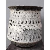 青月2023春季 景德镇陶瓷花盆粗陶复古素烧三角梅法师诧寂风 新品