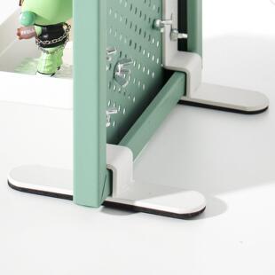 洞洞板连接器支架 桌面立式支架 墙边支架桌边支架 洞洞板固定器