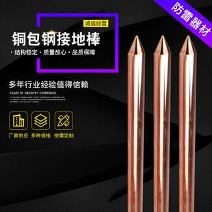 铜包钢接地棒室外家用地线接地装置铜包钢接地针镀铜棒防雷厂家