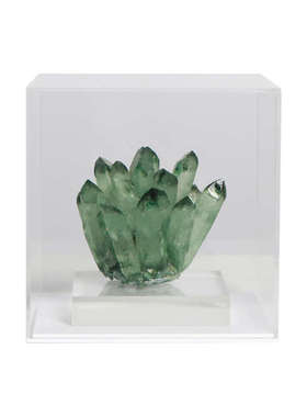 热销现代样板房水晶亚克力罩盒子摆件设售楼处洽谈区茶几陈设软装