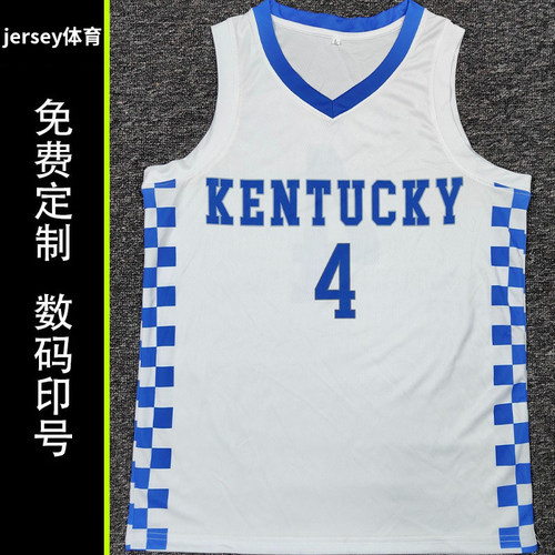 NCAA肯塔基大学球衣美式篮球服