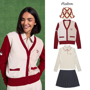 长袖 韩国MALBON高尔夫女装 渔夫帽针织衫 运动休闲套装 T恤短裙 新品