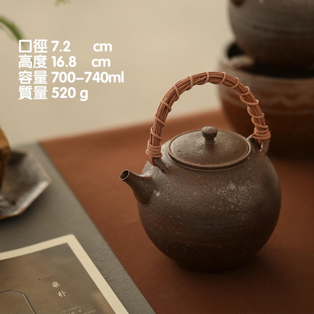 家用泡茶陶瓷炭火炉明火烧水壶陶壶提梁茶壶煮茶器大容量大号复古