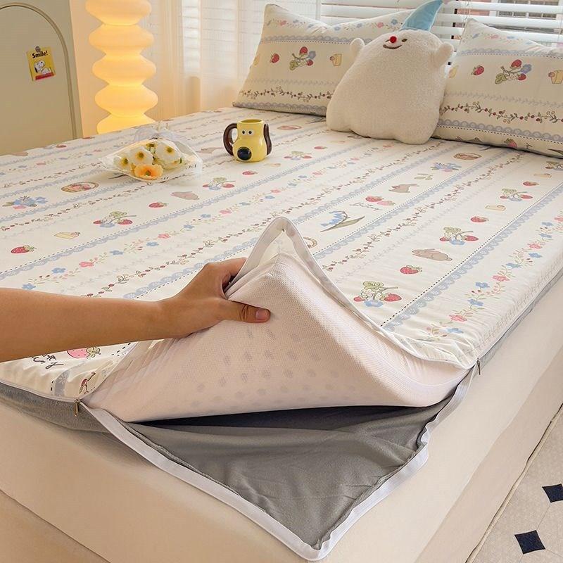 冬爬爬垫上铺爬行垫地的厚床笠可拆保护套床垫套架子垫子罩床垫子