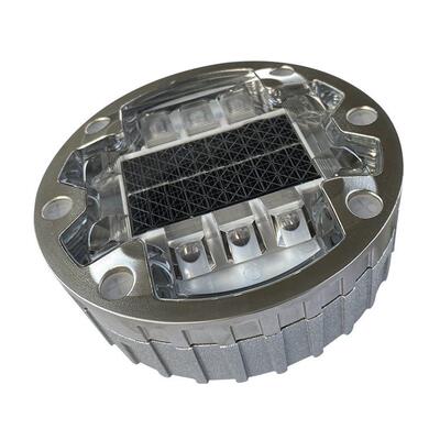 防水抗压圆形直径143.6mm太阳能道钉CE标准地埋灯铸铝外壳道钉灯