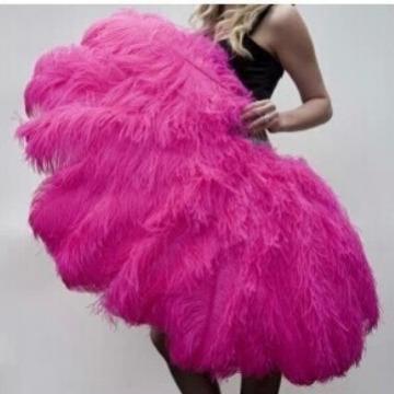 鸵鸟毛火鸡绒毛扇子舞台表演家居装饰羽毛大扇子